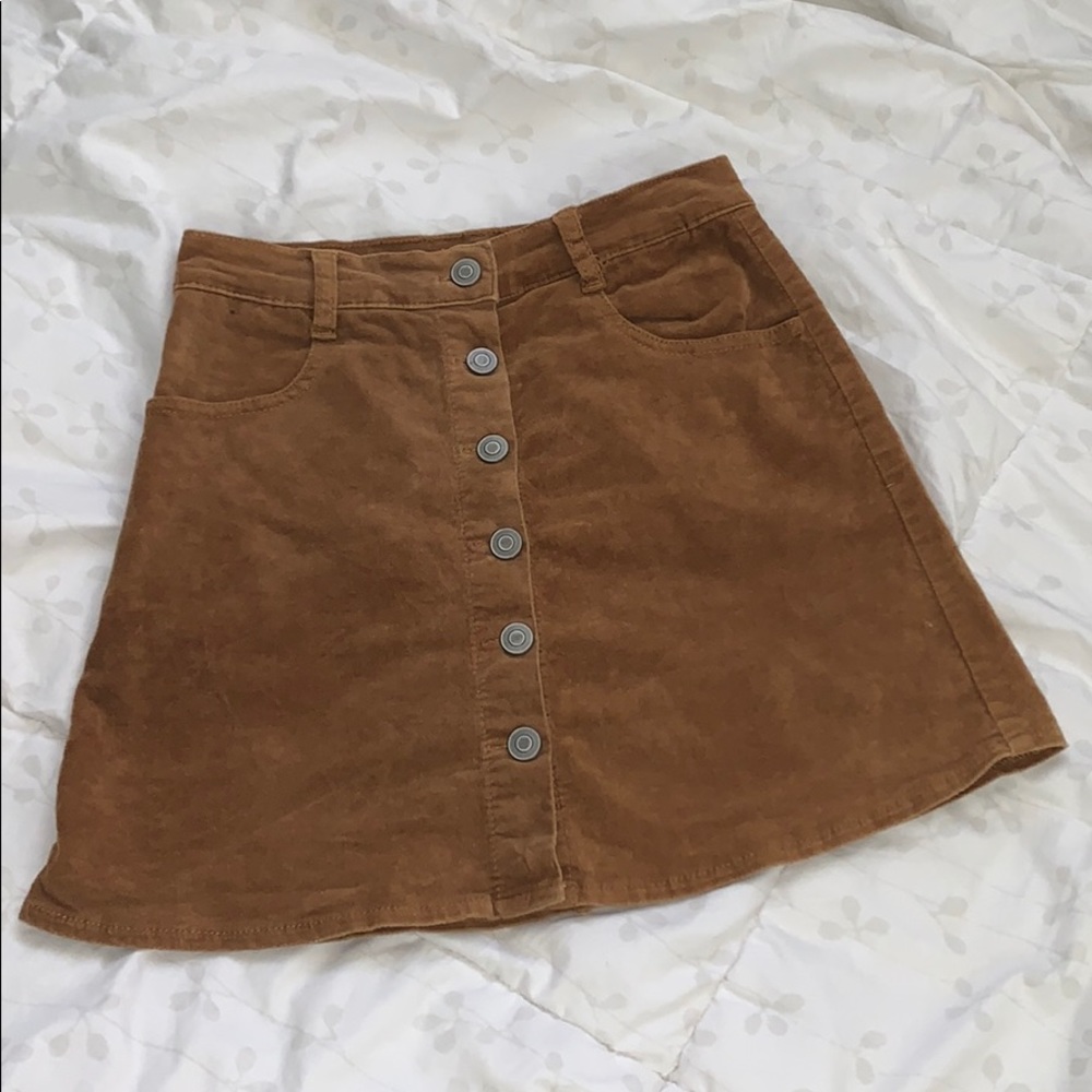 brandy corduroy skirt